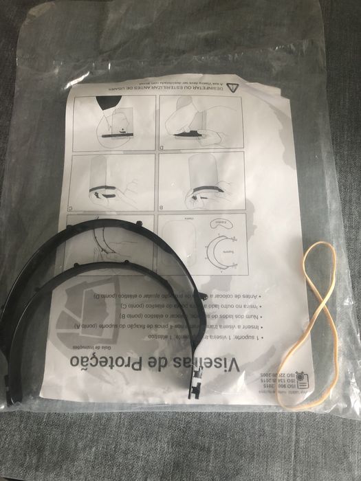 Viseira nova embalada