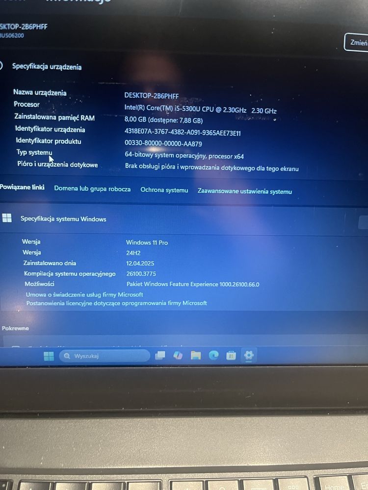 Lenovo ThinkPad T450 i5 5 gen 8/120 GB