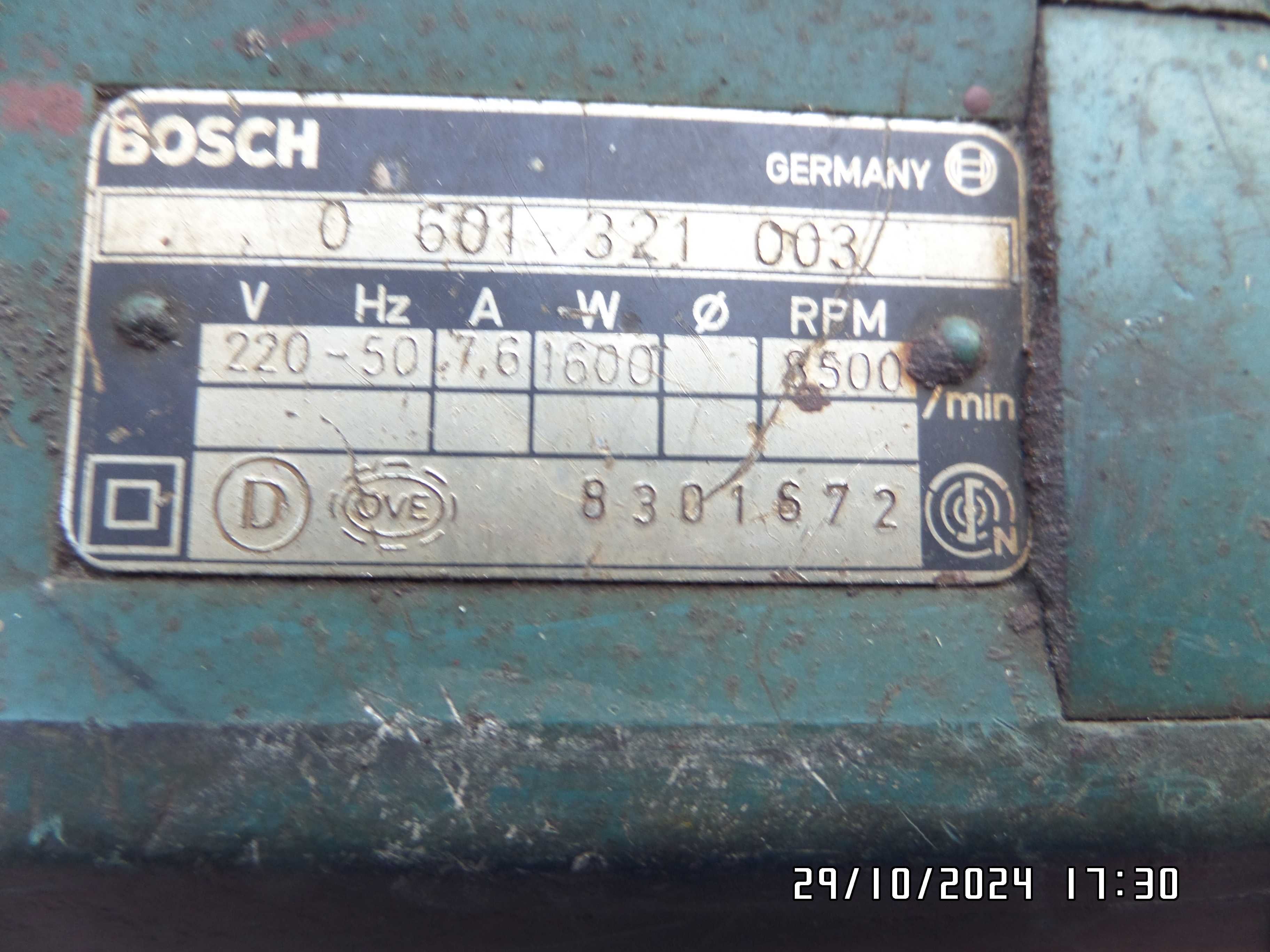 szlifierka kątowa BOSCH diax 1600 W z podstawą