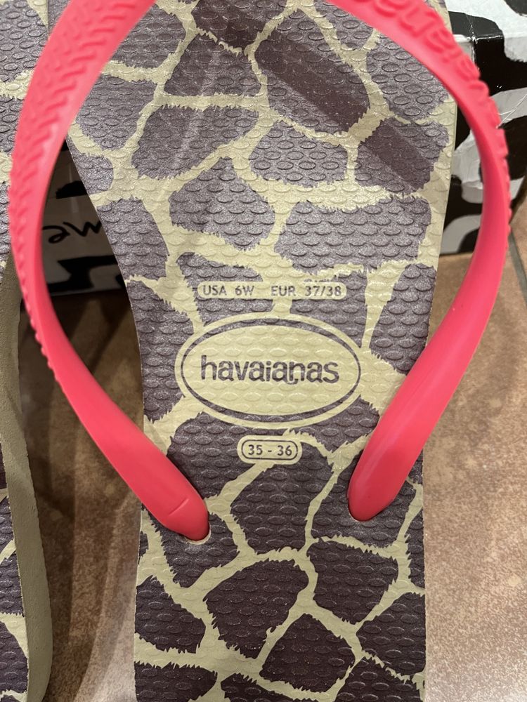 klapki japonki w roz EU 37/38 Havaianas jak nowe