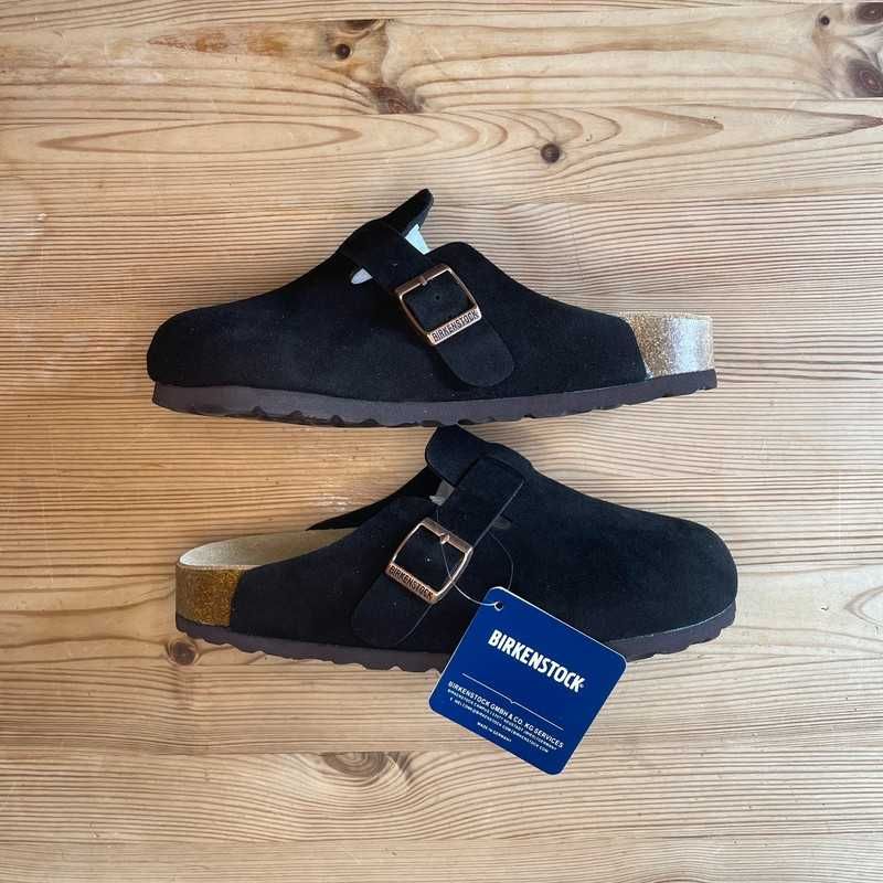 Buty Birkenstock Boston Soft Footbed Suede Black r.40