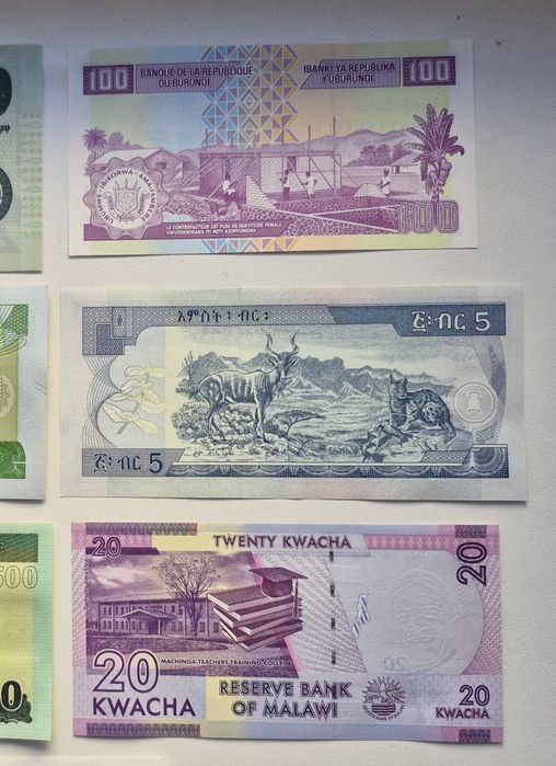 Набір банкнот Африки 1990 - 2000 років 11 бон без повторів UNC