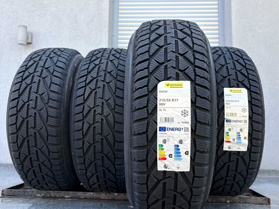 4szt NOWE! zimowe 215/55r17 Kormoran Snow 98V XL prod 2025rok! 5lat gw