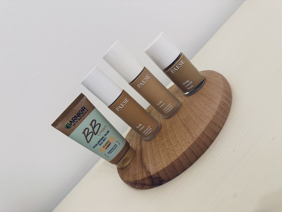 Zestaw fluidów z firmy Paese i BB z firmy Garnier