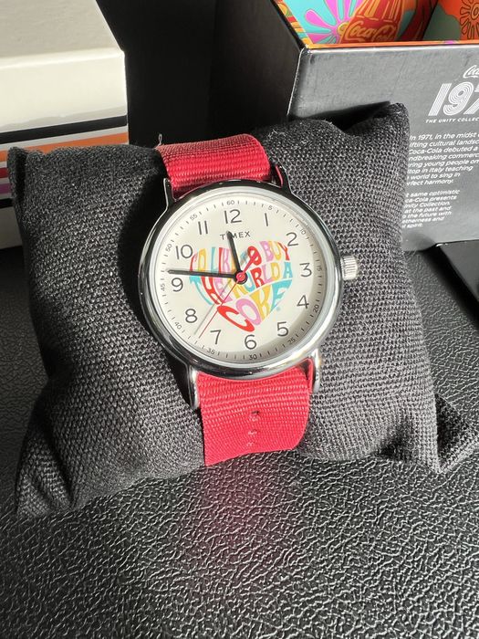 Timex Weekender Coca-Cola, Coke, TW2V29900, Nowy, Full set, Indiglo.