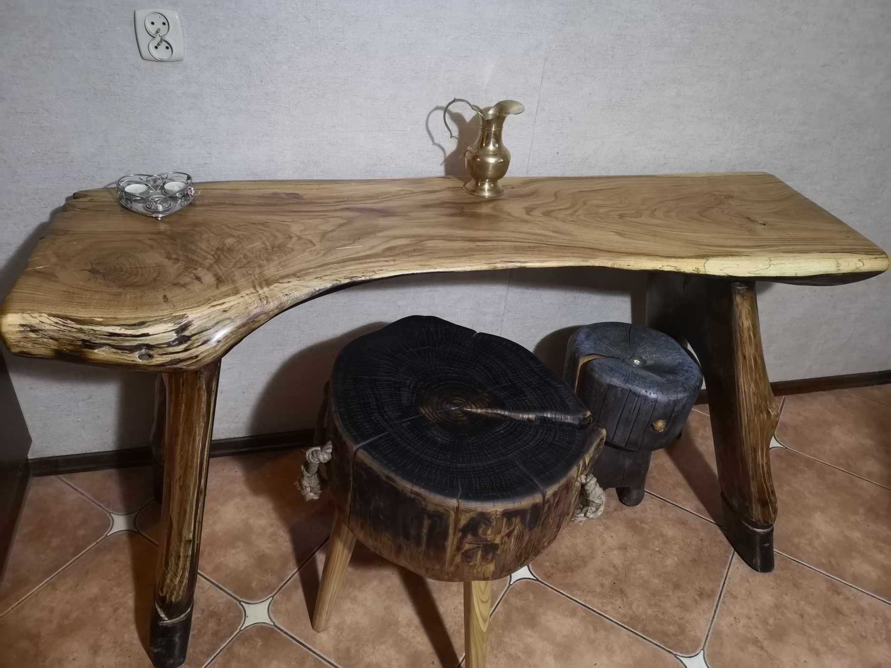 stolik lub krzesło taboret UNIKAT DĄB