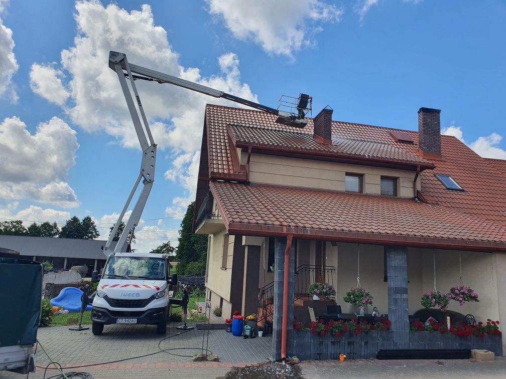 Wynajem podnośnika koszowego