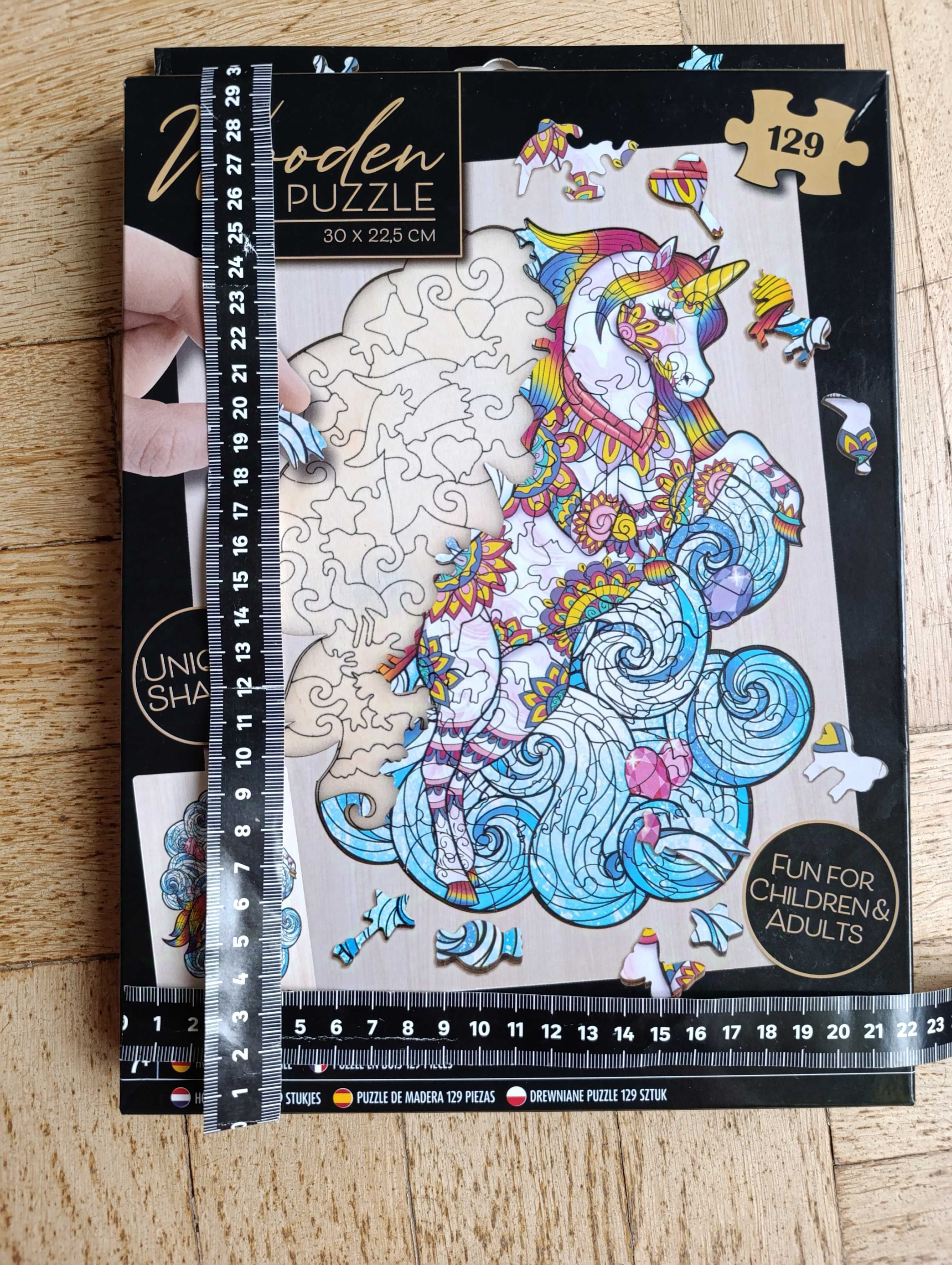 Grafix Puzzle Drewniane 130 Elementów Jednorożec