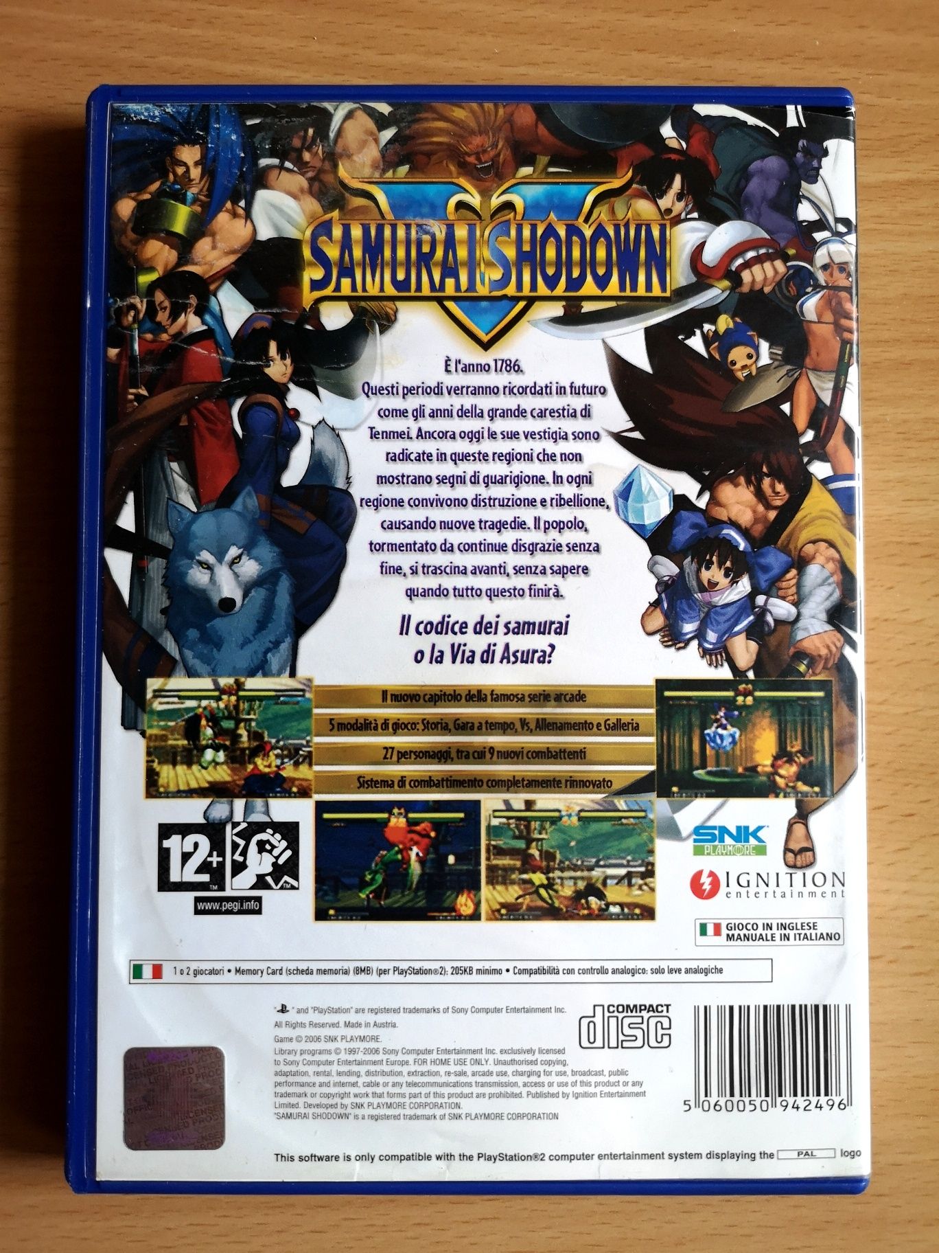 Gra ps2 samurai shodown V playstation 2