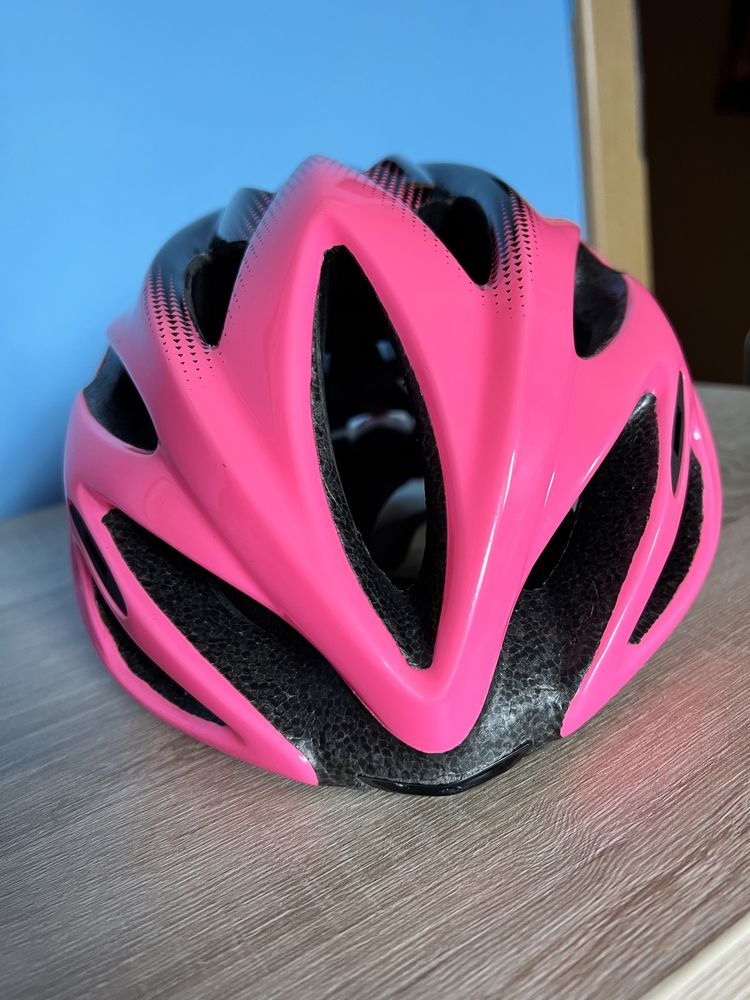 Kask rowerowy damski - Rudy Rush - rozmiar S - różowo- czarny