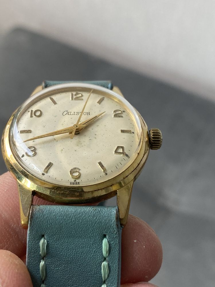 Редкие швейцарские часы из шестидесятых - Caliston (мужские)