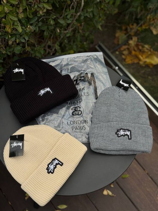 Шапка Stussy 3D Logo мужская зимняя шапка Стусси Стуси чоловіча