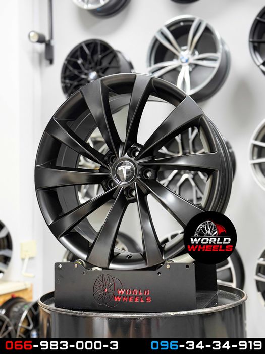 Диски R18 5x114.3 Tesla Model 3 Model Y Perfomance тесла черные
