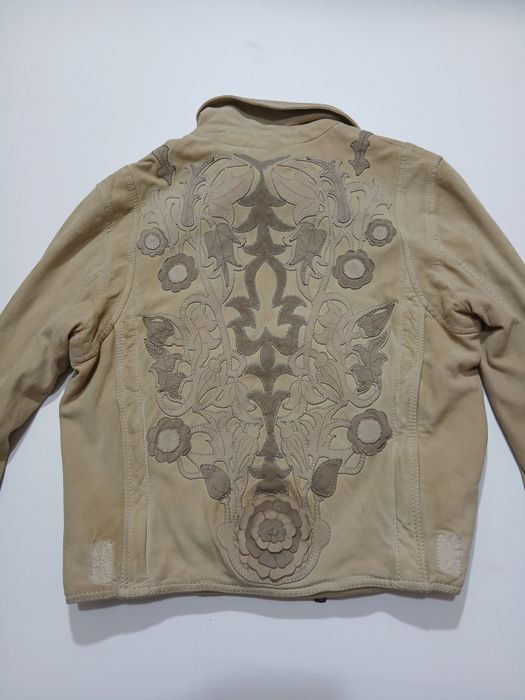 Женская косуха Roberto Cavalli замшевая