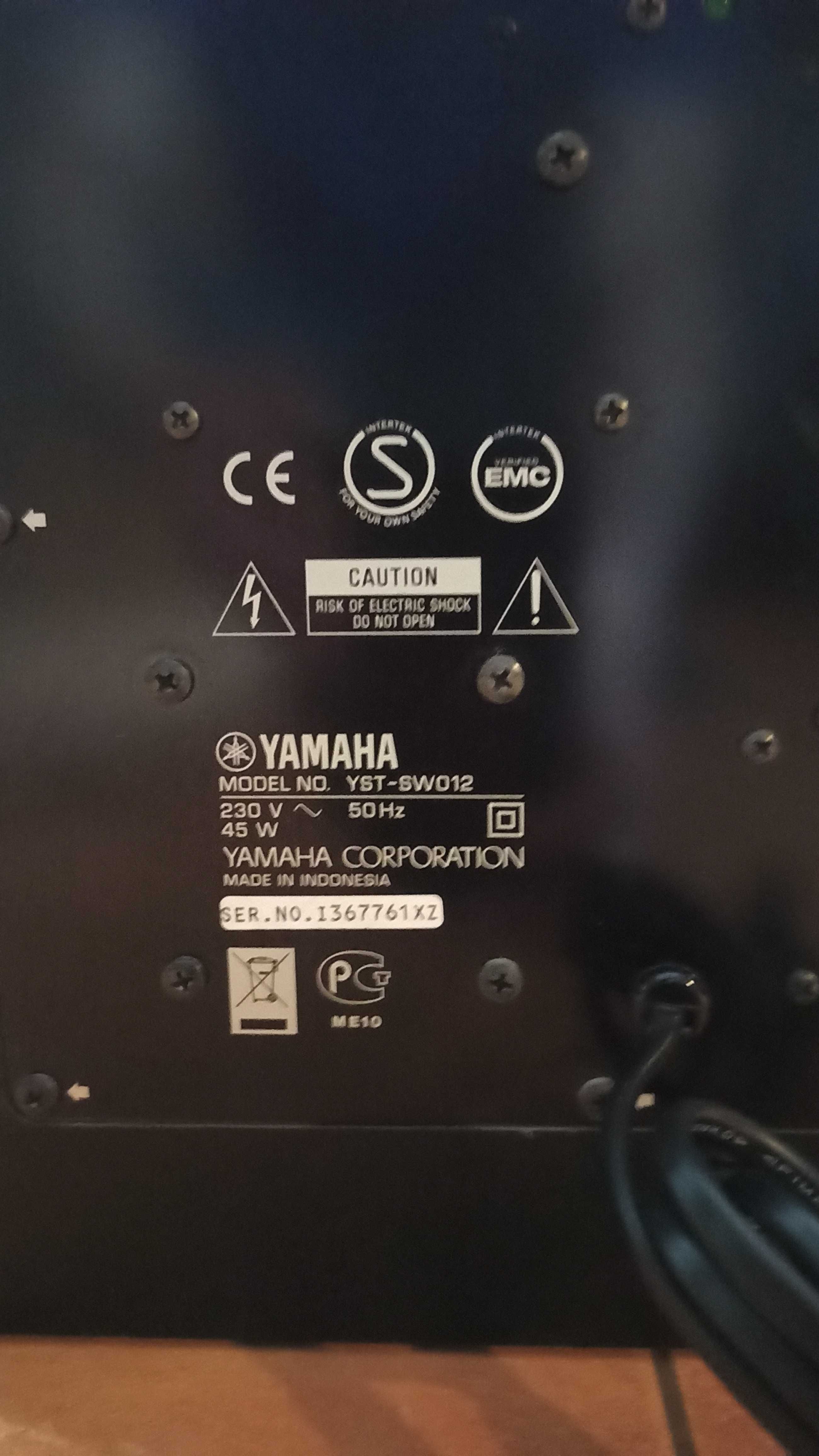 Subwoofer Aktywny YAMAHA YST-SW012 w idealnym stanie wizualnym i techn