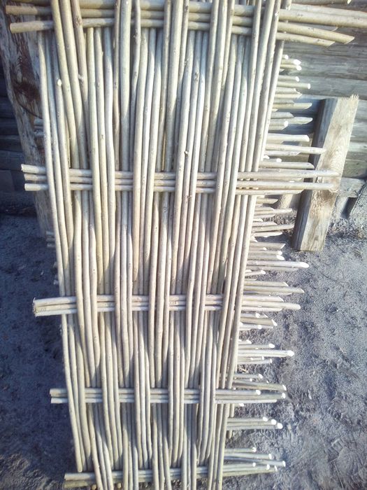 Тин. Плетений забор.75грн.секция