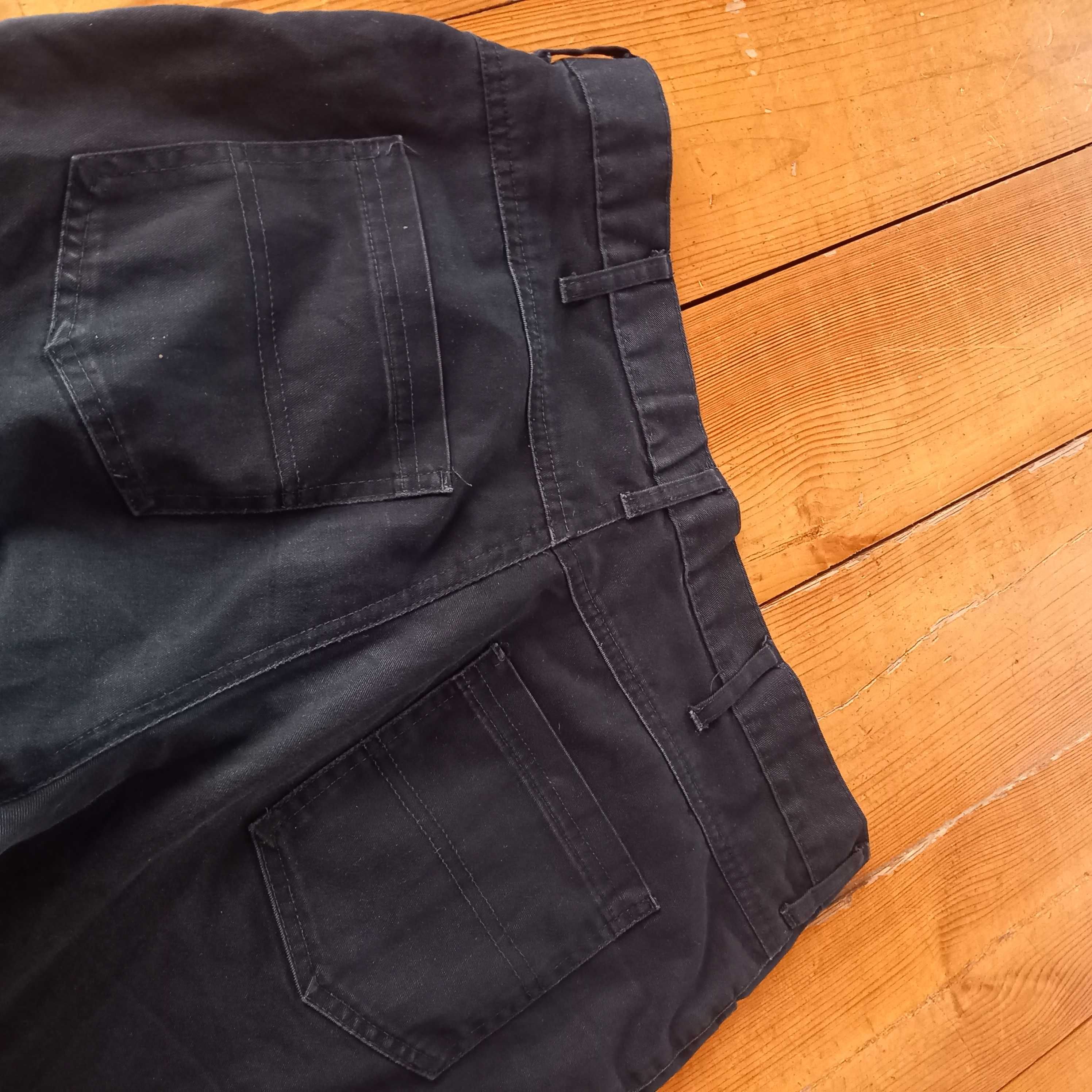 czarne męskie spodnie jeans w 32