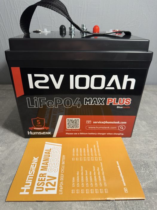 LiFePO4 Акумулятор Humsiemk на 12V100Ah - перевірений особисто