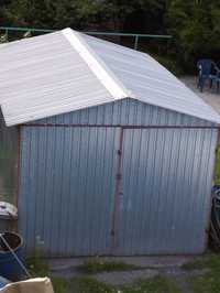 Garaż blaszak 5x3 dach dwuspadowy
