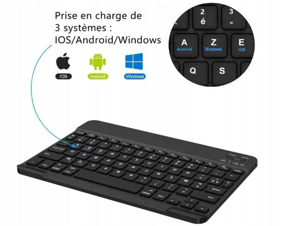 Bezprzewodowa klawiatura SENGBIRCH Bluetooth AZERTY