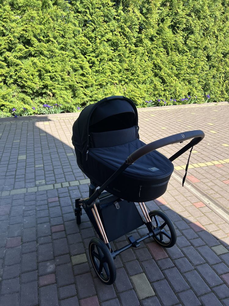 Cybex Priam 4.0 Rose Gold /black коляска  Сайбекс пріам 2в1