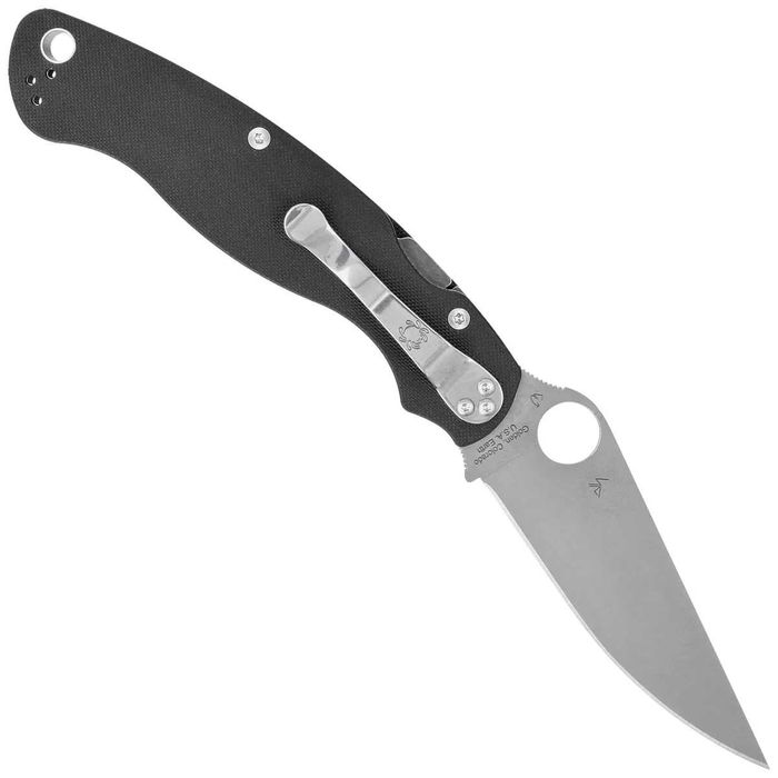 Nóż składany Spyderco Military 2 Black G10, Satin Plain CPM S30V