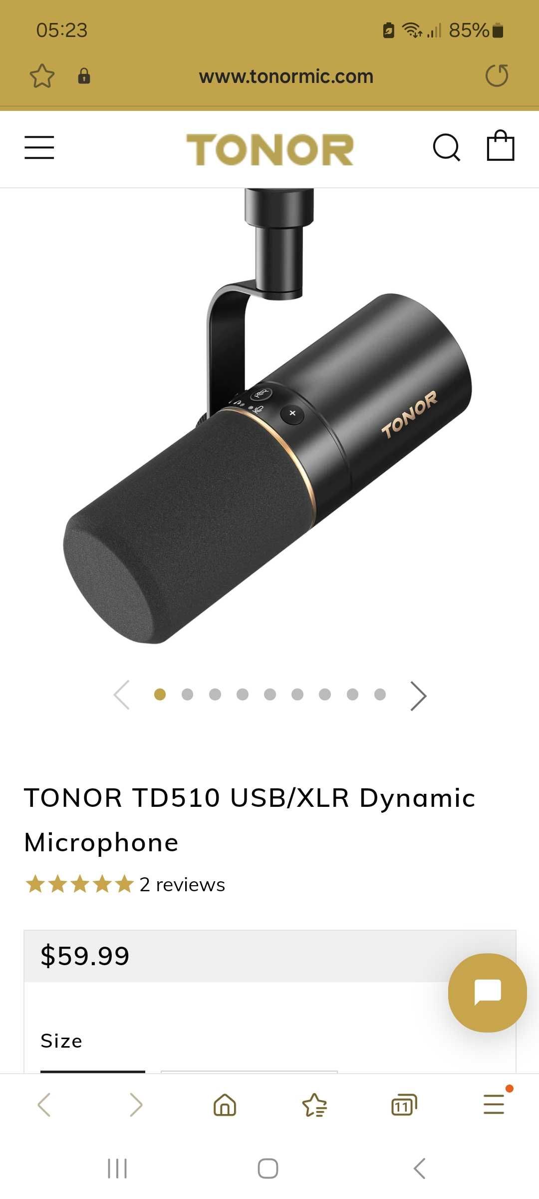 Microfone TD510 USB/ XLR Dynamic