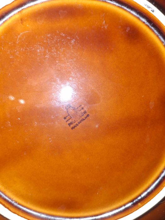 Trzy talerze głębokie Pruszków PRL