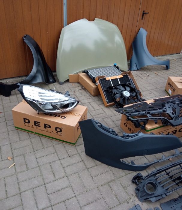 RENAULT CLIO IV kompletny przód maska zderzak lampy blotniki