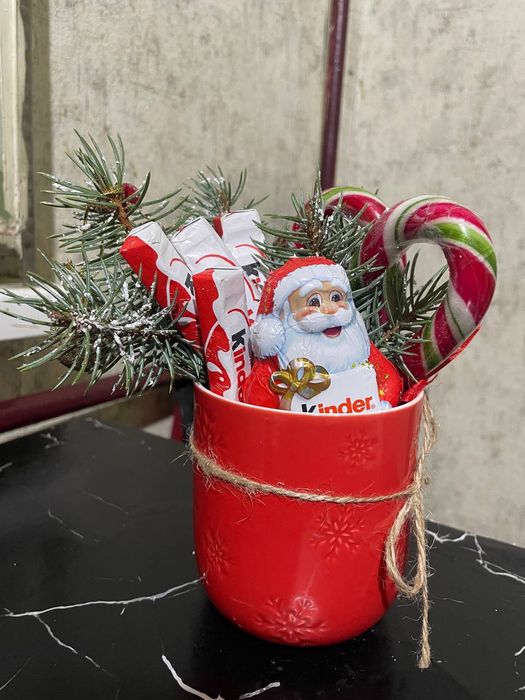 Букеты с конфет и мандаринок