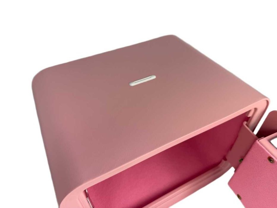 SEJF Biurowy / Domowy z zamkiem elektronicznym i mechanicznym - RÓŻOWY