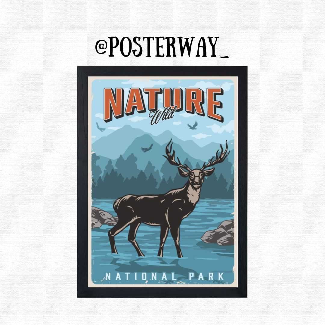 Retro Camping Poster
