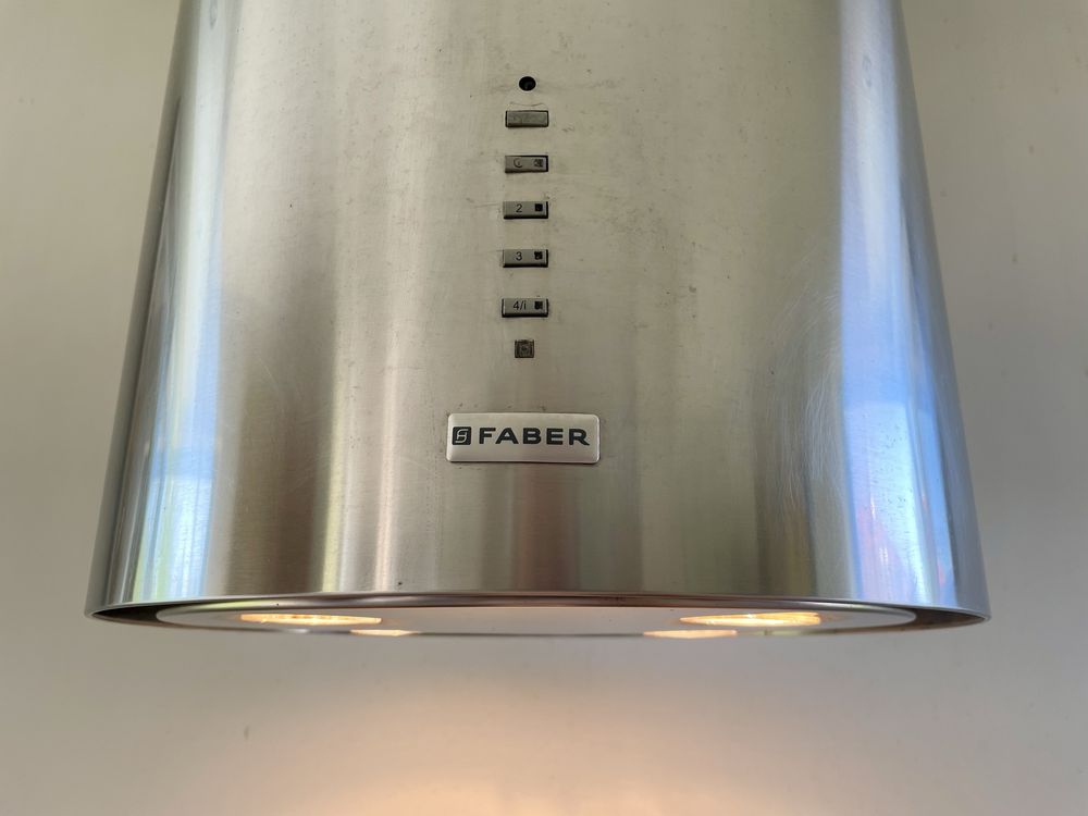 Okap przyścienny faber cylindra/2 hip vario inox