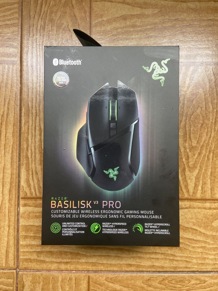 Razer Basilisk V3 Pro Preto NOVO!