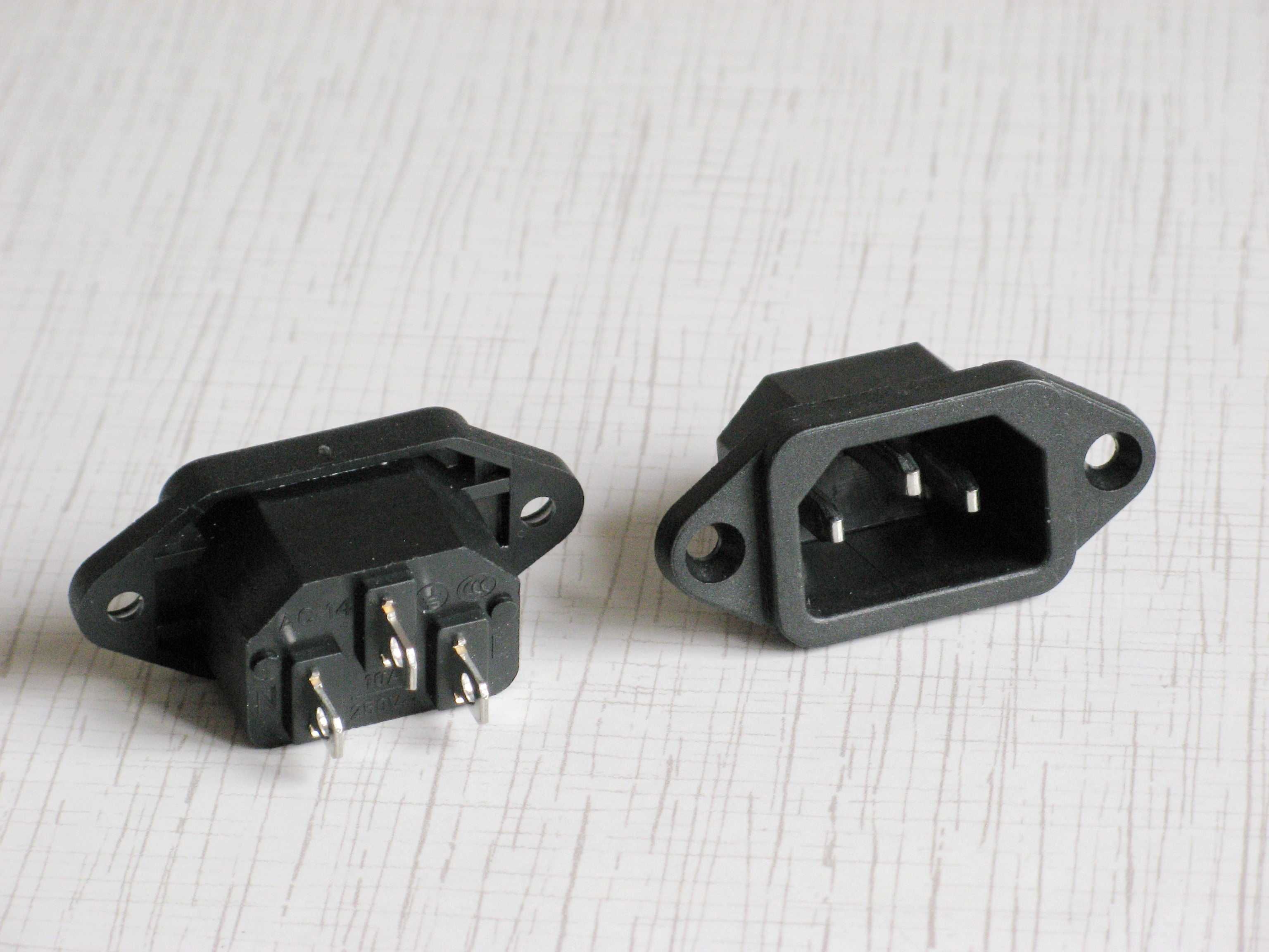 Разъём сетевой IEC 320 С14 С8 Гнездо питания