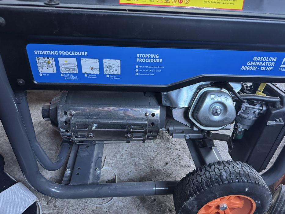 Генератор HBM Machines 8000W - 18 HP 8кВт