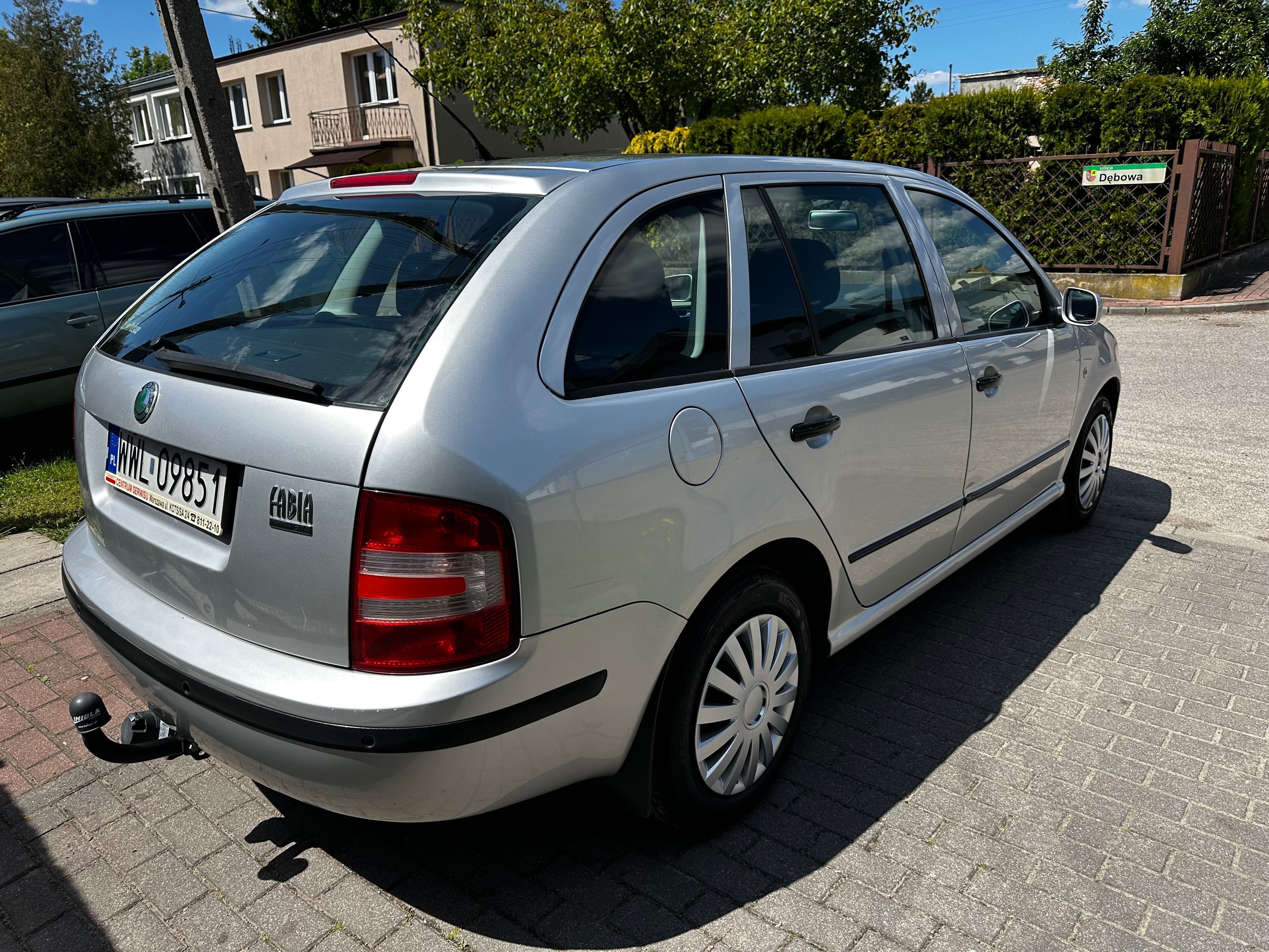 Skoda Fabia 1.4Mpi/2005r/184tys/1 Wl od nowości/Klima/Hak/Zero Korozji