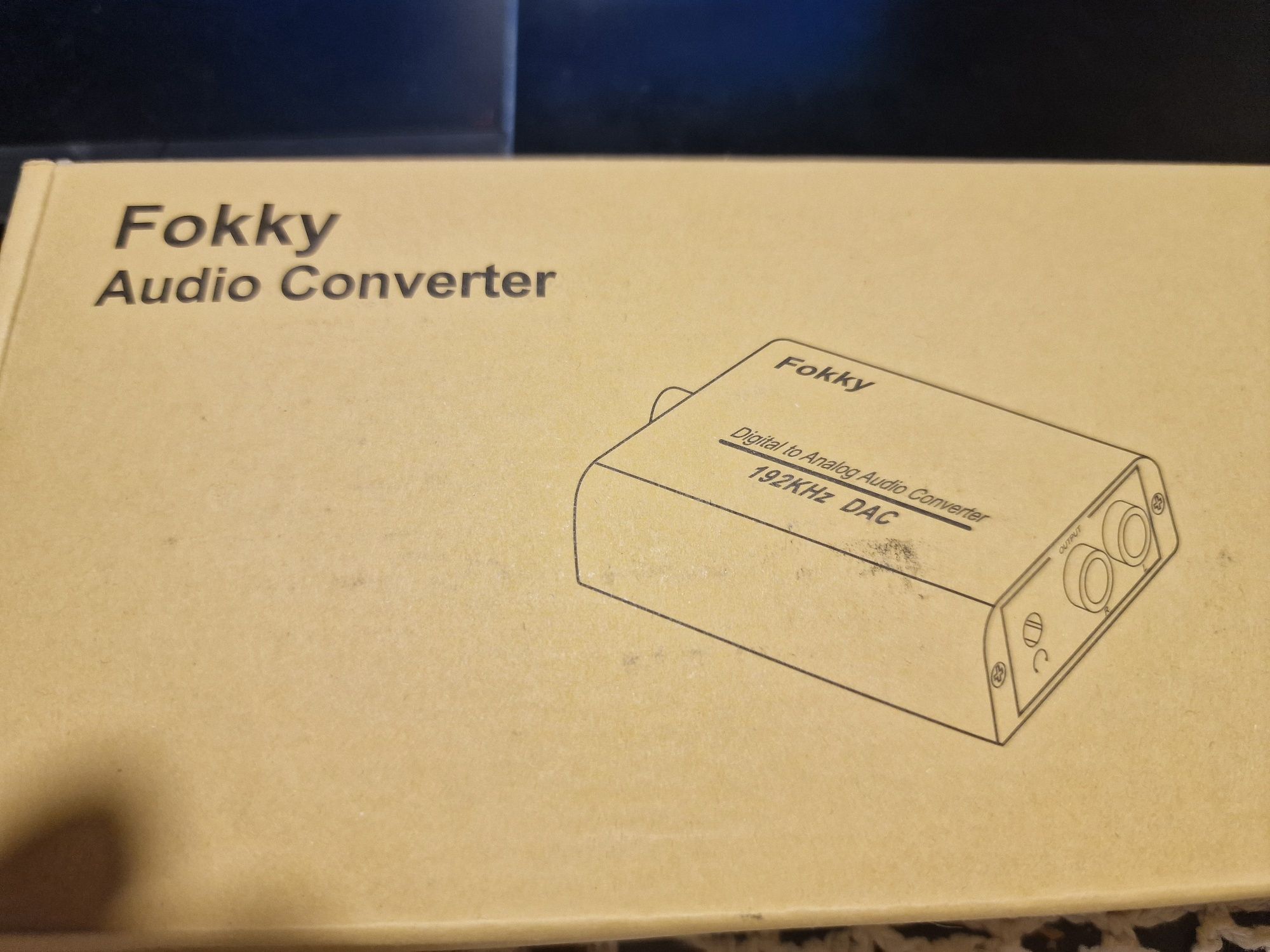 DAC - Conversor de áudio digital óptico p/ analógico 192khz