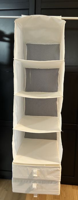 SKUBB IKEA Wisząca półka do szafy, 6 przegród, biały