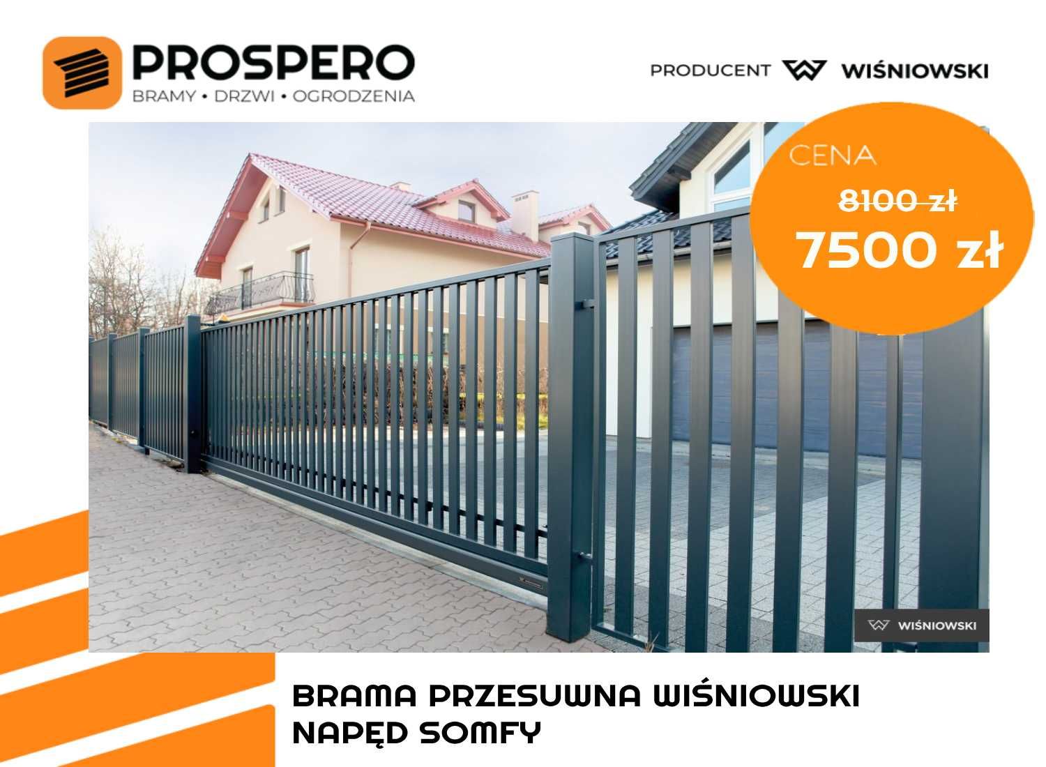 Brama ogrodzeniowa przesuwna Wiśniowski / Kędzierzyn Prudnik Krapkowic
