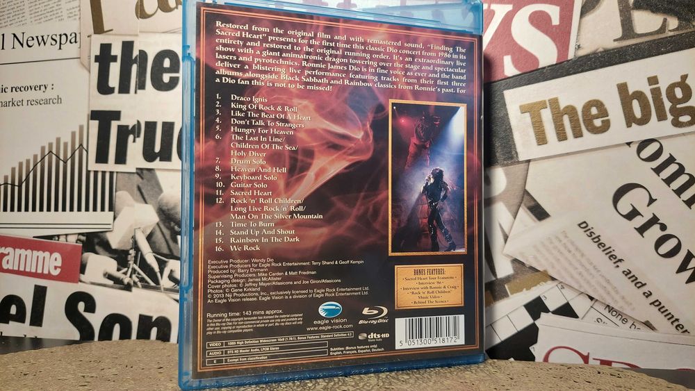 Dio - Finding The Sacred Heart Live In Philly 1986 Koncert Blu-ray