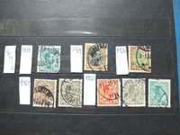 zestaw 8szt. stare znaczki 1915/1922r.,Dania Danmark kasowane ore