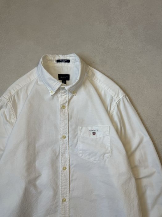 Белая рубашка Gant мужская (оригинал)