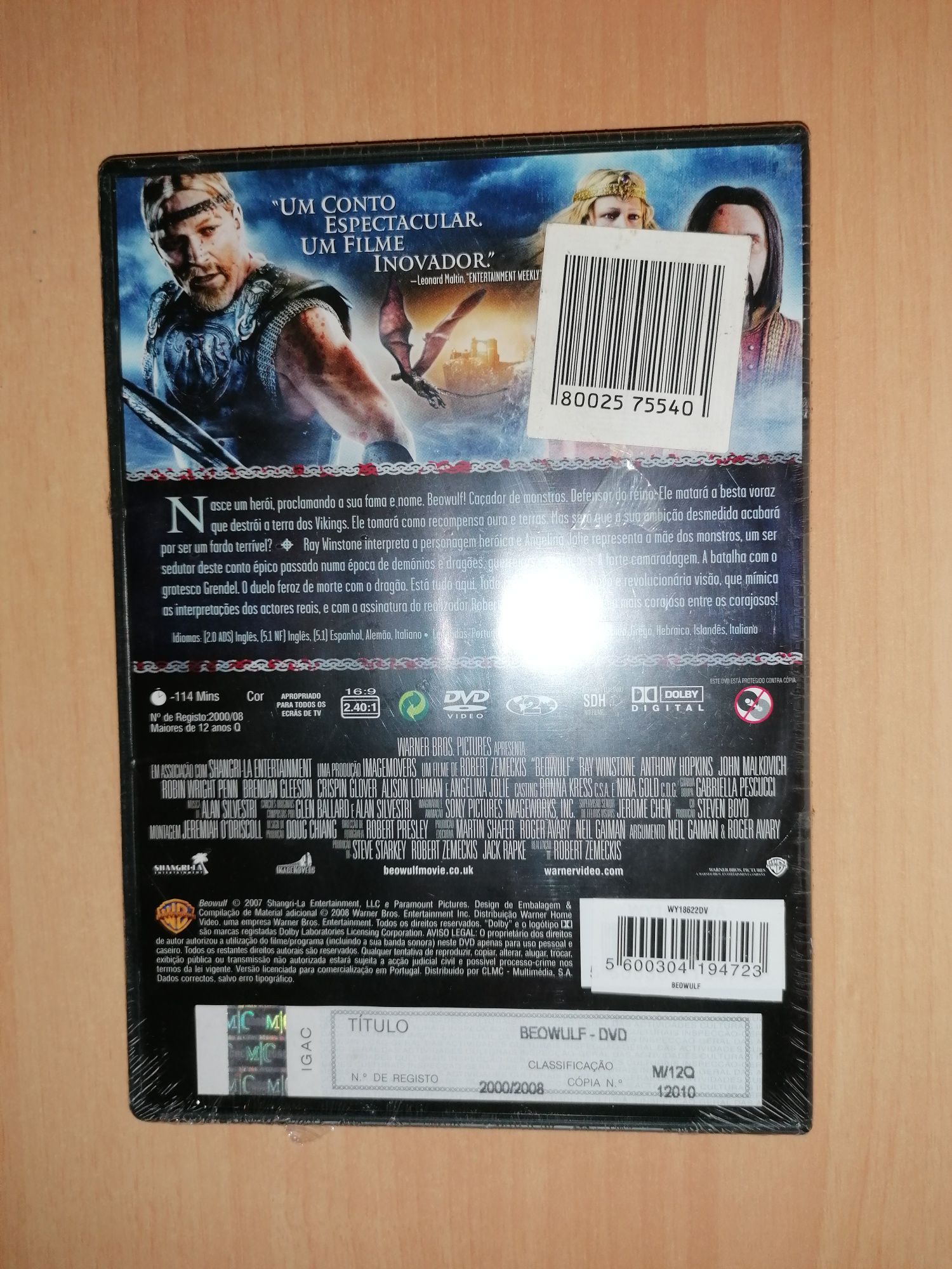 NOVO e SELADO - DVD " Beowulf " 2007