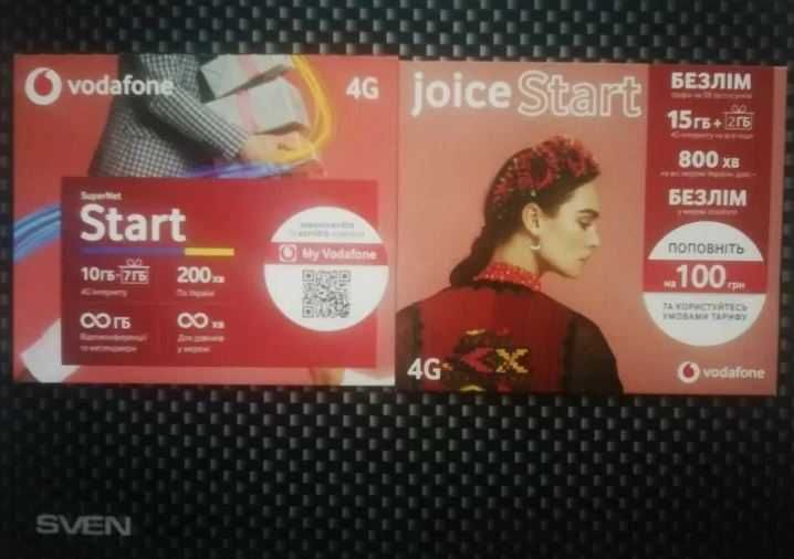 Стартовый пакет Vodafone код 050 тариф SuperNet Start