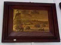 Antigo quadro burilado em cobre " Lisboa Antiga"