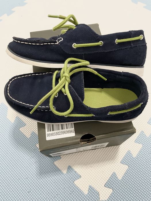 Buty mokasyny granatowe zamszowe Timberland r. 36