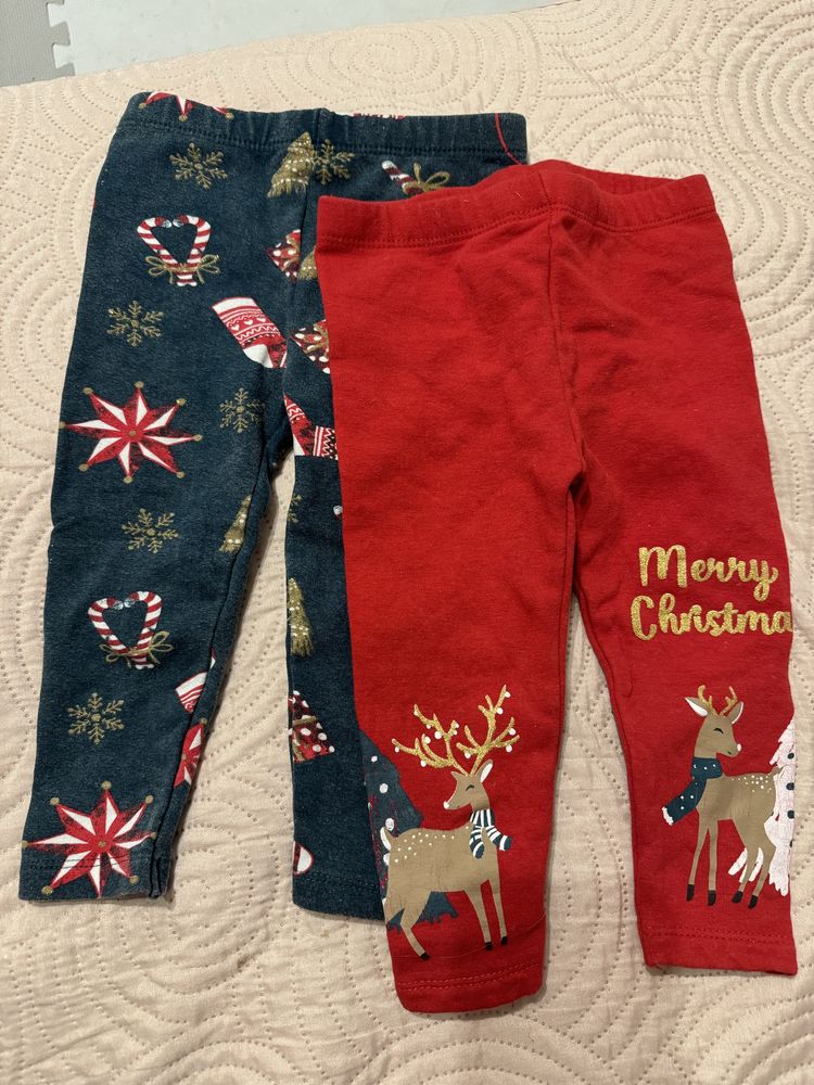 Legginsy świąteczne w rozmiarze 74/80