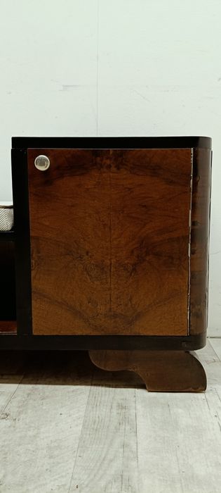 szafka vintage na buty z półkami siedzisko do przedpokoju