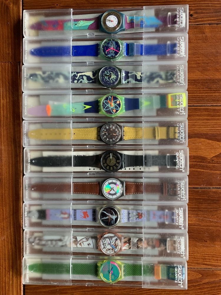 Vendo coleção de relógios swatch